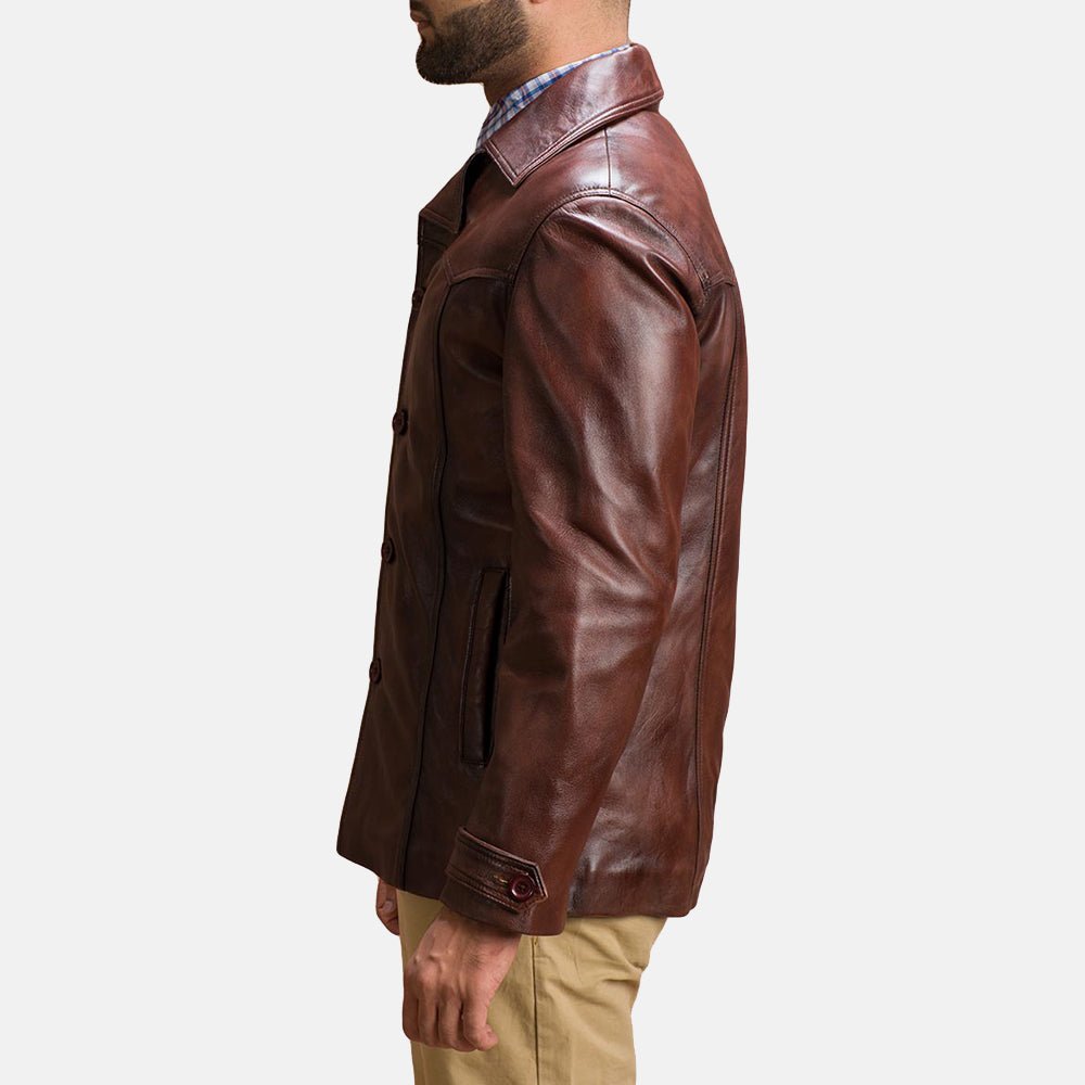 Vincent Alley Brown Leather Jacket - Image 4