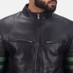 Night Trooper Leather Jacket - Image 5