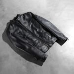 Rumella Black Leather Biker Jacket - Image 8