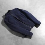 Rumella Blue Suede Biker Jacket - Image 7