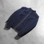 Rumella Blue Suede Biker Jacket - Image 8