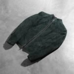 Rumella Green Suede Biker Jacket - Image 8
