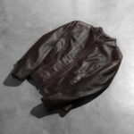 Rumella Maroon Leather Biker Jacket - Image 8