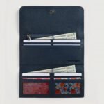Taylor Blue Leather Continental Wallet - Image 5