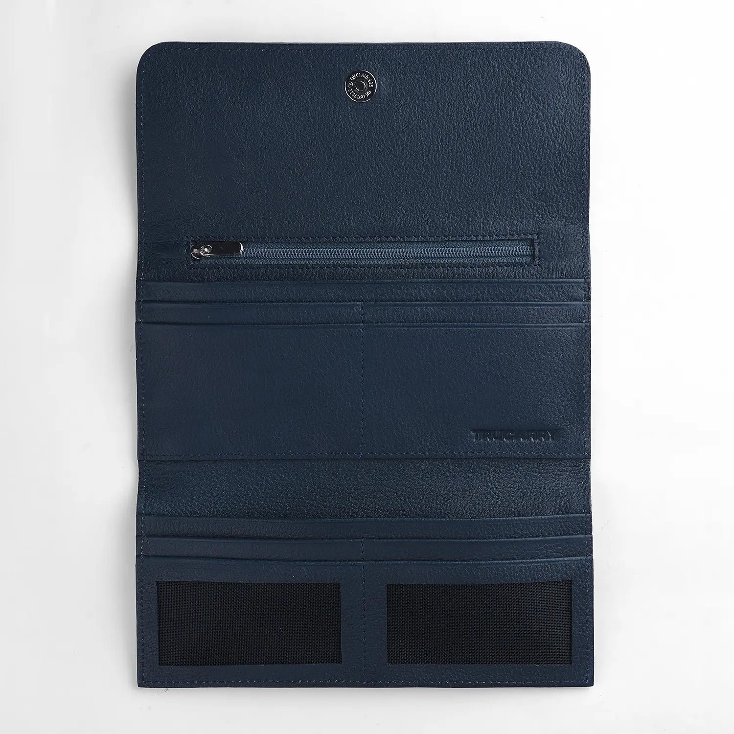 Taylor Blue Leather Continental Wallet - Image 4