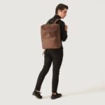 The Bedford Vintage Tan Leather Backpack - Image 9