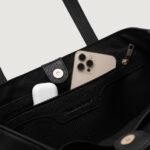 The Bianca Black Leather Tote Bag - Image 8