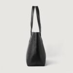 The Bianca Black Leather Tote Bag - Image 4