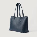 The Bianca Blue Leather Tote Bag - Image 3