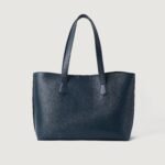 The Bianca Blue Leather Tote Bag - Image 4