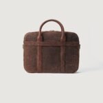 The Captain Vintage Distressed Brown Leather Briefcase - Image 3