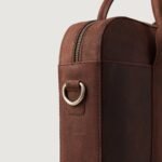 The Captain Vintage Distressed Brown Leather Briefcase - Image 5