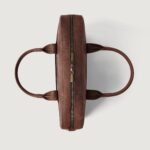 The Captain Vintage Distressed Brown Leather Briefcase - Image 6