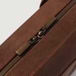 The Captain Vintage Tan Brown Leather Briefcase - Image 9