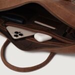 The Captain Vintage Tan Brown Leather Briefcase - Image 6