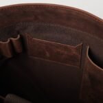 The Carismatico Vintage Distressed Brown Leather Messenger Bag - Image 6