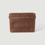 The Carismatico Vintage Tan Brown Leather Messenger Bag - Image 5