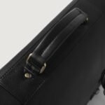 The Cristoph Black Leather Messenger Bag - Image 5