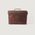 The Cristoph Vintage Distressed Brown Leather Messenger Bag - Image 4