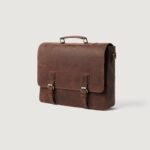 The Cristoph Vintage Distressed Brown Leather Messenger Bag - Image 3