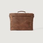 The Cristoph Vintage Tan Leather Messenger Bag - Image 3