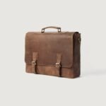 The Cristoph Vintage Tan Leather Messenger Bag - Image 4