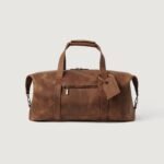 The Dale Vintage Tan Brown Leather Duffle Bag - Image 7