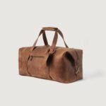 The Dale Vintage Tan Brown Leather Duffle Bag - Image 3