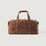 The Dale Vintage Tan Brown Leather Duffle Bag - Image 6