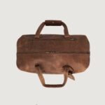 The Dale Vintage Tan Brown Leather Duffle Bag - Image 5