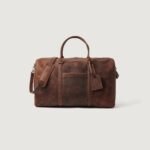 The Darrio Vintage Distressed Brown Leather Duffle Bag