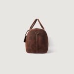 The Darrio Vintage Distressed Brown Leather Duffle Bag - Image 3