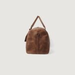 The Darrio Vintage Tan Brown Leather Duffle Bag - Image 7
