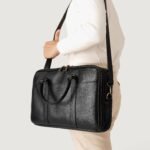 The Preston Black Leather Briefcase - Image 2