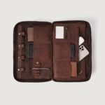 The Preston Vintage Distressed Brown Leather Briefcase - Image 8