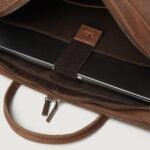 The Preston Vintage Tan Leather Briefcase - Image 5