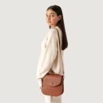 The Sandra Brown Leather Saddle Bag - Image 2