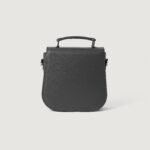 The Sandra Grey Leather Saddle Bag - Image 4