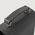 The Sandra Grey Leather Saddle Bag - Image 5