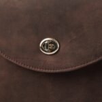 The Sandra Vintage Distressed Brown Leather Saddle Bag - Image 7