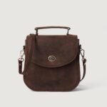 The Sandra Vintage Distressed Brown Leather Saddle Bag