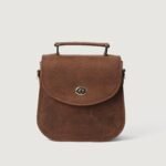 The Sandra Vintage Tan Leather Saddle Bag - Image 3