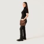 The Sandra Vintage Tan Leather Saddle Bag - Image 9