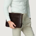The Baxter Vintage Brown Leather Laptop Sleeve - Image 5