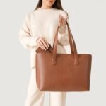 The Bianca Brown Leather Tote Bag - Image 9