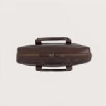 The Captain Vintage Brown Leather Briefcase - Image 8