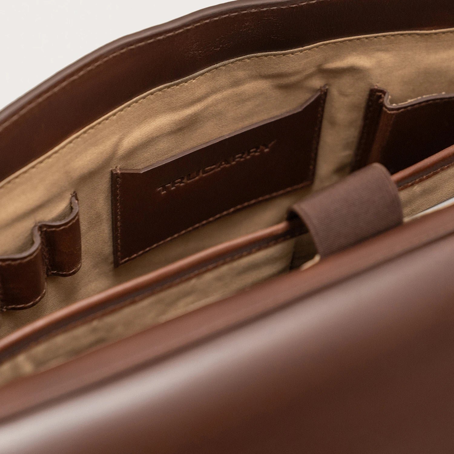 The Carismatico Vintage Brown Leather Messenger Bag - Image 5