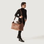 The Dale Vintage Tan Brown Leather Duffle Bag - Image 2