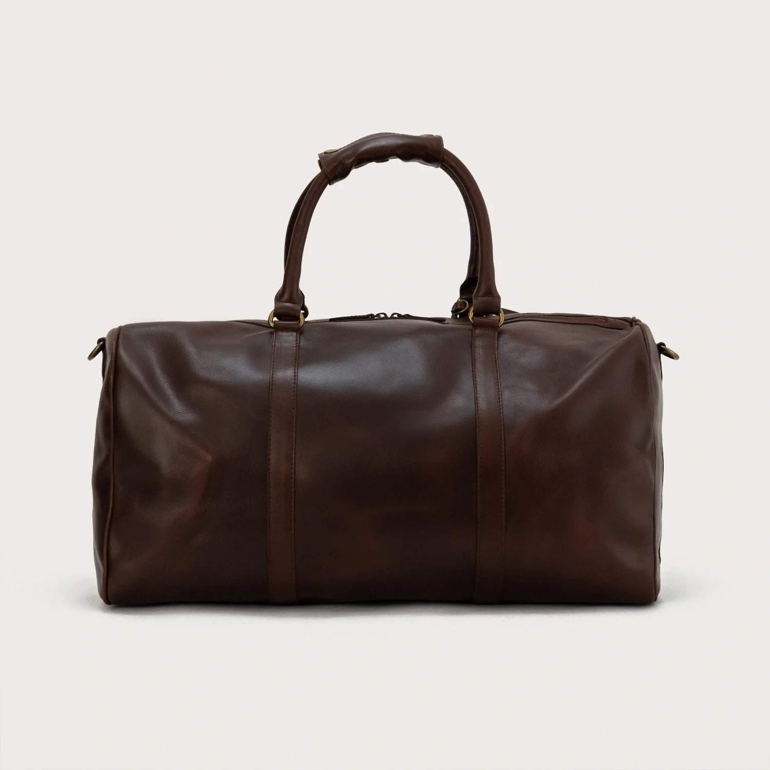 The Darrio Vintage Brown Leather Duffle Bag - Image 8