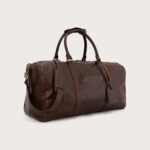 The Darrio Vintage Brown Leather Duffle Bag - Image 3